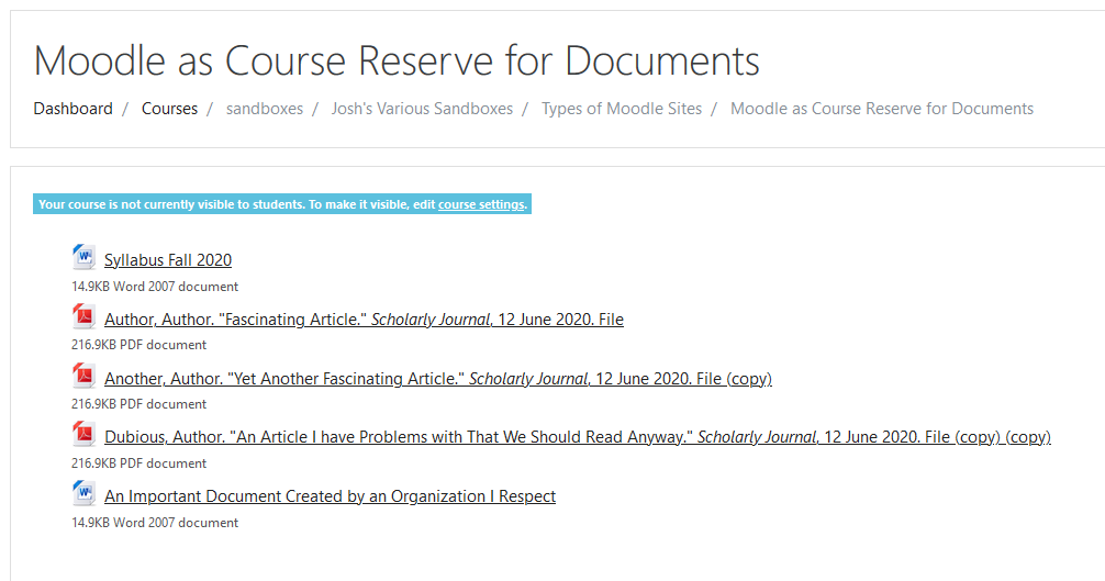 PDF) A Tool to Facilitate Including Accessible Content in Moodle