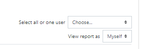 select user with the dropdown menu